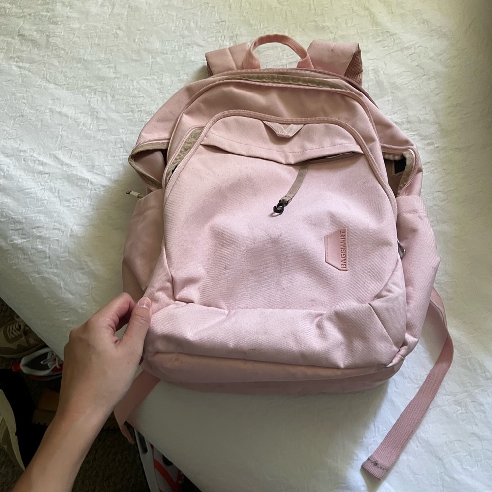 Light pink backpack